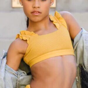 Oh La La Dancewear – The Inspire Top – Honey Gold * AXS.